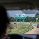 Lori Lamprich, volunteer driver with Midwest Access Coalition (MAC), drives her car from St. Louis, Missouri, over the state border to Illinois, on June 25, 2022. - Abortion is now banned in Lori Lamprich’s home state of Missouri, but that hasn’t stopped her taking women to their appointments — she drives them across the Mississippi River to Illinois, where it remains legal. “I’m here to fight the power and do what I can and resist these laws that I think are completely inhumane and unfair,” the 39-year-old tells AFP at her house in St. Louis, a city of 300,000 people.